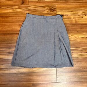 Becky Thatcher Mini Skirt Girls 16 Black White Houndstooth A-Line Dark Academia